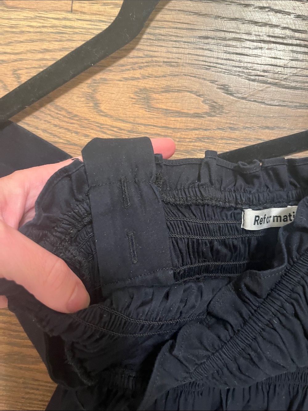 Reformation black poplin XS midi dress EUC - Picture 7 of 7